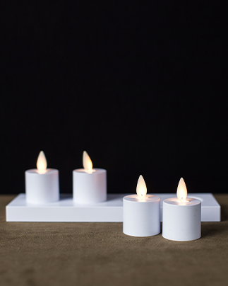 Flammefri genopladelige stearinlys